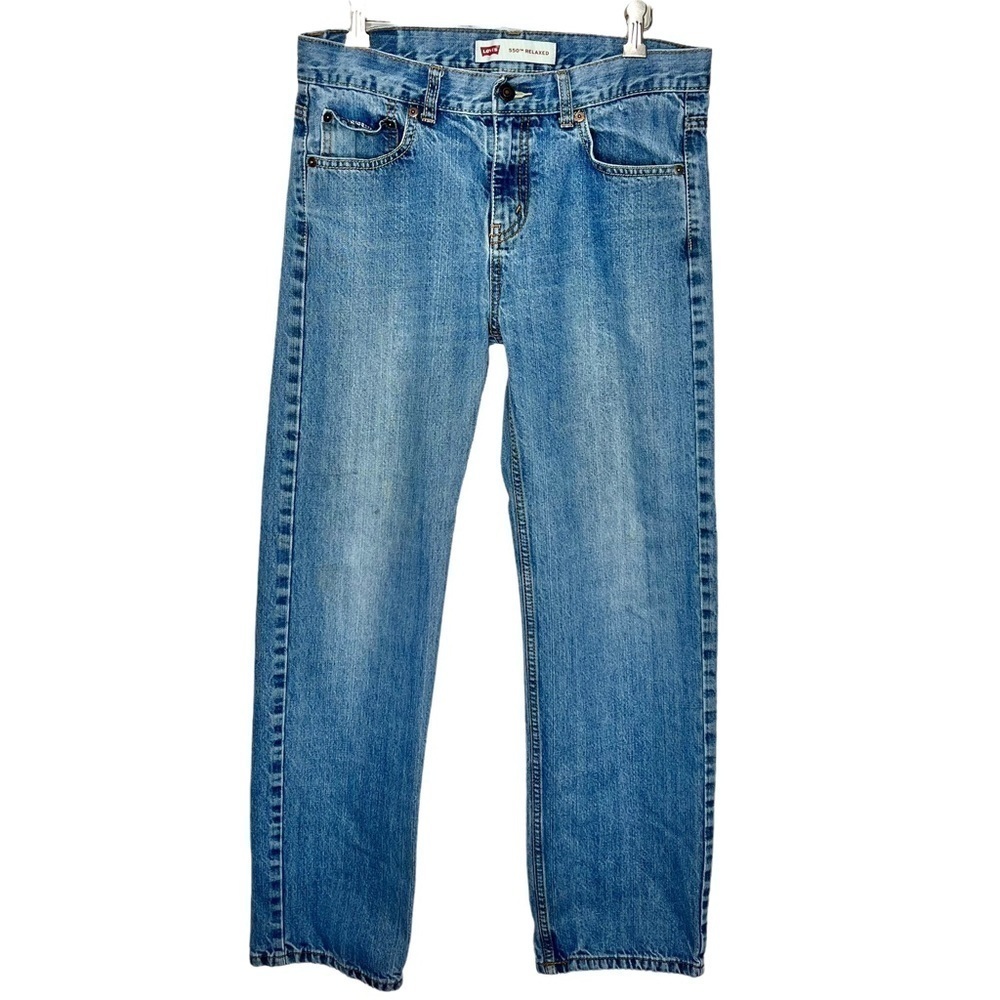 Vintage 90s Levi’s 550 Relaxed Denim Loose Fit Baggy Jeans Size 18 Regular Kids